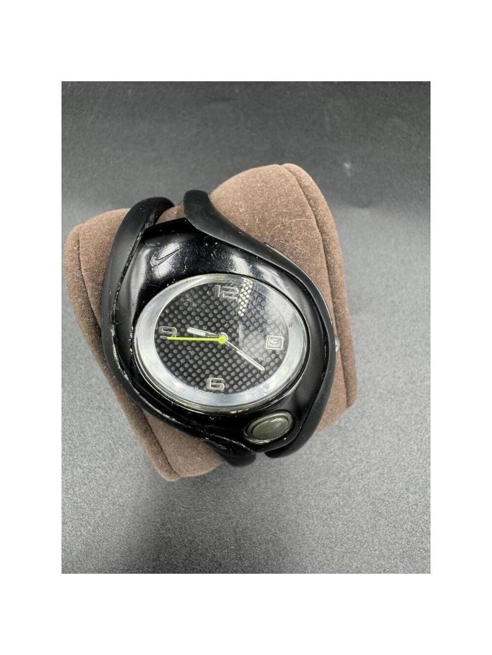 Nike Quartz Watch WR0078 Women 100m Triax Black Date Backlight Analog New Batter